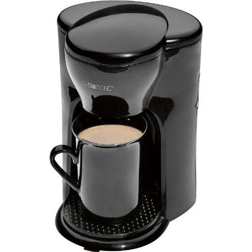  Besuchen Sie den Clatronic-Store Kaffeemaschine fuer einen Becher ca. 120 ml Wassertank Kaffeebereiter Isolierkanne Filtermaschine Filterkaffee (sparsame 300 Watt + schwarz)