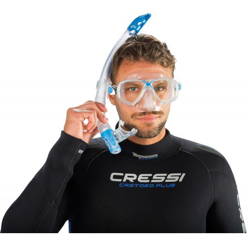 크레시 Besuchen Sie den Cressi-Store Cressi PALAU Schnorchelset Erwachsene, Made in Italy