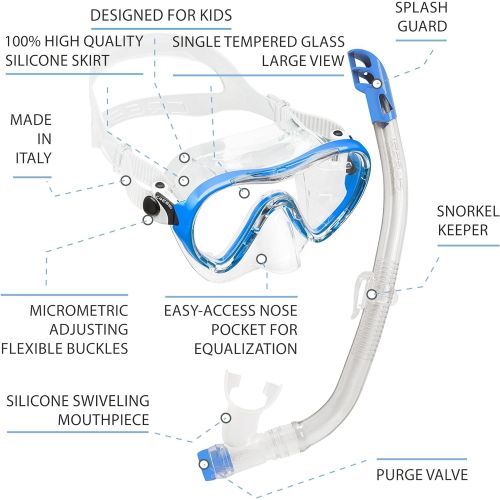 크레시 Besuchen Sie den Cressi-Store Cressi Schnorchelset Kinder Sky Jr & Top