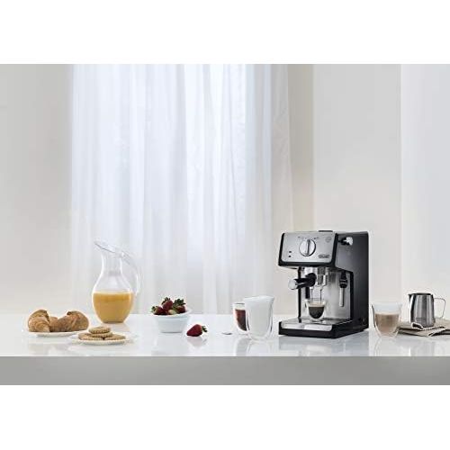  Besuchen Sie den De’Longhi-Store DeLonghi ECP 35.31 Espresso Siebtragermaschine | Siebtragerhalter mit Aluminium Finish | Professionelle Milchschaum Duese | Filtereinsatz fuer 1 oder 2 Tassen | Auch fuer Pads Geeigne