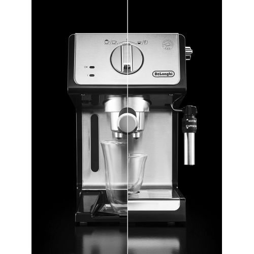  Besuchen Sie den De’Longhi-Store DeLonghi ECP 35.31 Espresso Siebtragermaschine | Siebtragerhalter mit Aluminium Finish | Professionelle Milchschaum Duese | Filtereinsatz fuer 1 oder 2 Tassen | Auch fuer Pads Geeigne