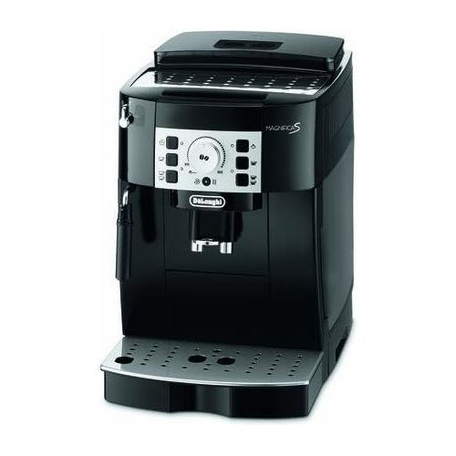  Besuchen Sie den De’Longhi-Store DeLonghi Magnifica S ECAM 22.110.B Kaffeevollautomat, schwarz + Xavax Milchkannchen aus Edelstahl 400 ml, silber