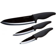 Besuchen Sie den ECHTWERK-Store ECHTWERK EW-KM-0150 Keramikmesser Set 3tlg Black Mirror Messer