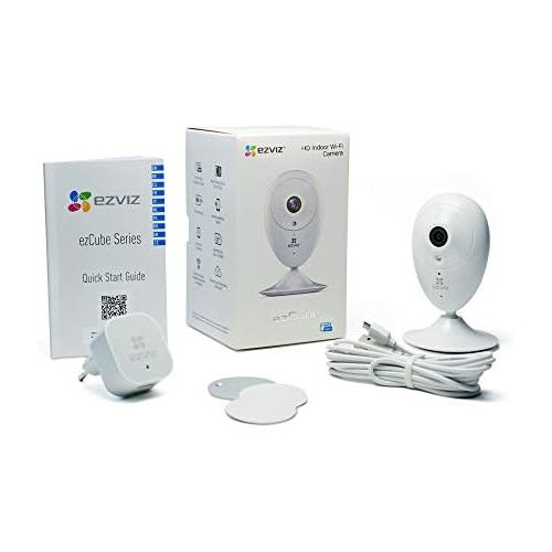  [아마존 핫딜]  [아마존핫딜]EZVIZ ezCube WLAN Kamera 720p HD Kompatibel mit Amazon Alexa, 2.4Ghz Wi-Fi Indoor Video berwachungskameras mit Zwei-Wege-Audio, Nachtsicht, Cloud-Service verfuegbar