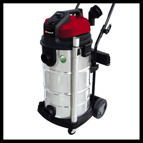  Einhell Nass-Trockensauger TE-VC 2340 SA (1200W ECO Power, 2.250W Automatiksteckdose, 40L Edelstahlbehalter, Teleskop-Saugrohr, umfangreiches Duesenzubehoer)