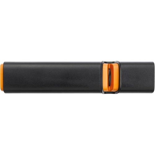  Besuchen Sie den Fiskars-Store Fiskars Messerscharfer fuer scharfe Messerklingen aus Stahl, Keramikschleifstein, Edge, Roll-Sharp, Schwarz/Orange, 1003098