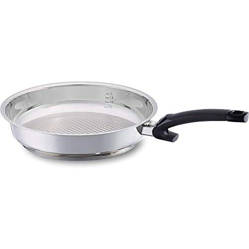  Besuchen Sie den Fissler-Store Fissler / Pfannen-Set, 2-teilig, Ø 28 cm (protect alux comfort plus-Aluminiumpfanne, antihaftend) und (crispy steelux comfort Edelstahl-Pfanne, unbeschichtet) - Induktions-geeignet