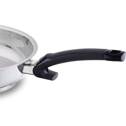  Besuchen Sie den Fissler-Store Fissler / Pfannen-Set, 2-teilig, Ø 28 cm (protect alux comfort plus-Aluminiumpfanne, antihaftend) und (crispy steelux comfort Edelstahl-Pfanne, unbeschichtet) - Induktions-geeignet