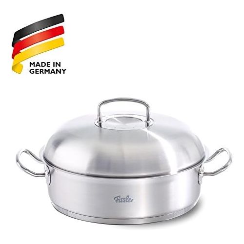  Besuchen Sie den Fissler-Store Fissler original-profi collection / Edelstahl-Brater (4,8 L - Ø 28 cm) Schmortopf rund , Bratentopf mit Deckel, spuelmaschinengeeignet - Induktion