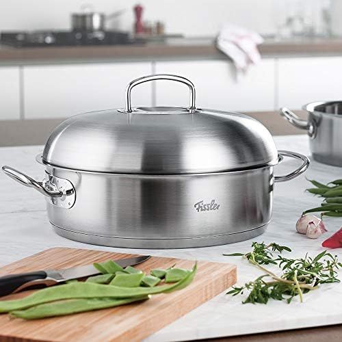  Besuchen Sie den Fissler-Store Fissler original-profi collection / Edelstahl-Brater (4,8 L - Ø 28 cm) Schmortopf rund , Bratentopf mit Deckel, spuelmaschinengeeignet - Induktion