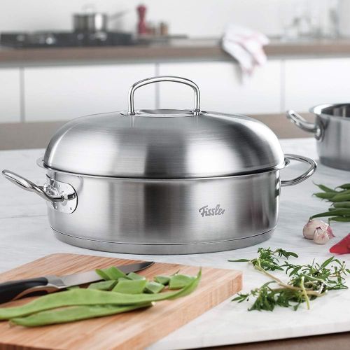  Besuchen Sie den Fissler-Store Fissler original-profi collection / Edelstahl-Brater (4,8 L - Ø 28 cm) Schmortopf rund , Bratentopf mit Deckel, spuelmaschinengeeignet - Induktion