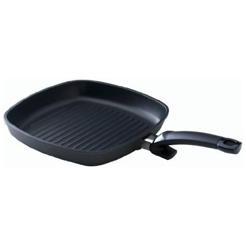  Fissler special grill / Grill-Pfanne (28 x 28 cm) beschichtete Bratpfanne, Aluminium-Steakpfanne, antihaftversiegelt  alle Herdarten ausser Induktion