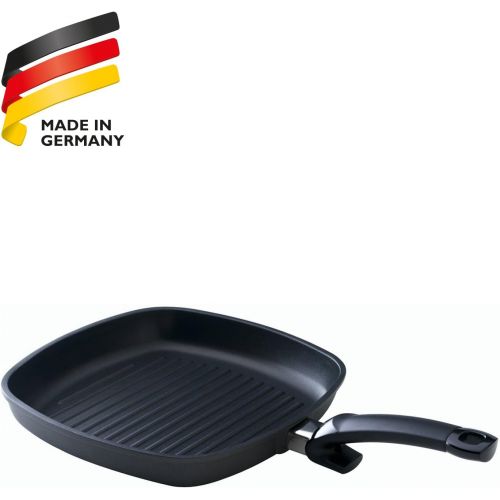  Fissler special grill / Grill-Pfanne (28 x 28 cm) beschichtete Bratpfanne, Aluminium-Steakpfanne, antihaftversiegelt  alle Herdarten ausser Induktion