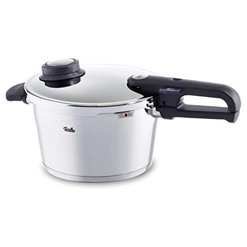  Fissler vitavit premium / Induktions-Schnellkochtopf, (4,5 L, Ø 22 cm) Edelstahl-Dampfkochtopf, 2 Garstufen, stapelbar, alle Herdarten auch Induktion