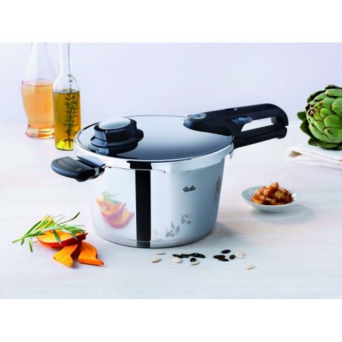  Fissler vitavit premium / Induktions-Schnellkochtopf, (4,5 L, Ø 22 cm) Edelstahl-Dampfkochtopf, 2 Garstufen, stapelbar, alle Herdarten auch Induktion