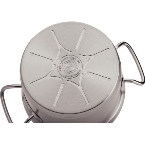  Fissler original-profi collection / Edelstahl-Topfset, 4-teilig, Kochtopf-Set, Toepfe mit Glas-Deckel, Induktion, alle Herdarten (2 Kochtoepfe, 1 Bratentopf, 1 Stielkasserolle-deckel