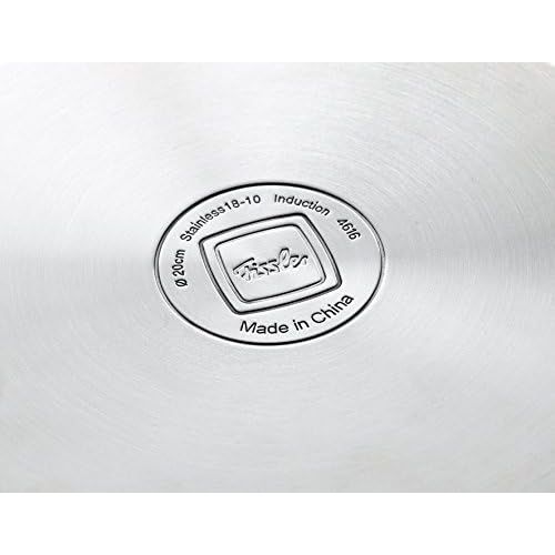  Fissler korfu / Edelstahl-Topfset, 5-teilig, Kochtopf-Set, Toepfe mit Glas-Deckel, Induktion, alle Herdarten (3 Kochtoepfe, 1 Bratentopf, 1 Stielkasserolle-deckellos)