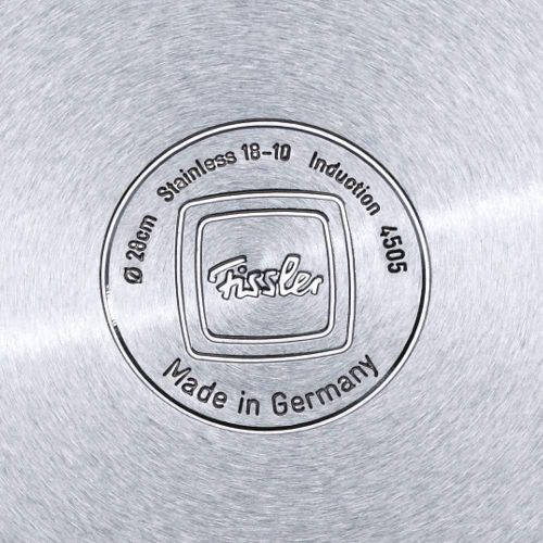  Fissler muenchen / Edelstahl-Topfset, 4-teilig, Kochtopf-Set, Toepfe mit Glas-Deckel, Induktion, alle Herdarten (3 Kochtoepfe, 1 Bratentopf)