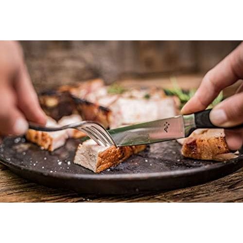  Besuchen Sie den Grillfuerst-Store Grillfuerst Steakmesser 2er Set in Geschenkverpackung -Steak Knives