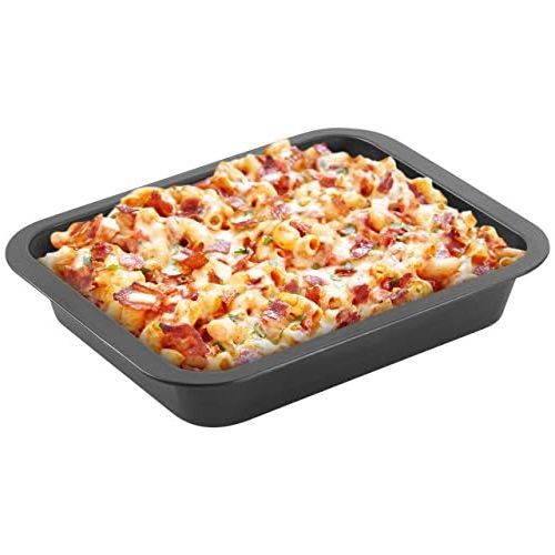  Grizzly Lasagneform Antihaft 24 x 17,5 x 6 cm Tiefe Kleine Auflaufform aus Stahl