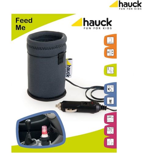  Besuchen Sie den Hauck-Store Hauck Feed Me Auto Flaschchen-/Babykostwarmer, fuer Glaschen, Becher und Flaschchen, fuer 12-Volt KFZ-Anschluesse, grau