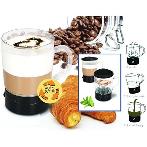  Besuchen Sie den Kalorik-Store Team-Kalorik-Group TKG MFH 1000 Selbstumruehrender Becher inklusive Rezepte fuer koestlichen Kaffee