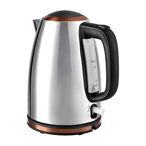  Kalorik Fruehstuecksset JK 1050 + TO 1050 + CM 1050 Wasserkocher, Toaster und Kaffeemaschine Edelstahl Copper Kupfer