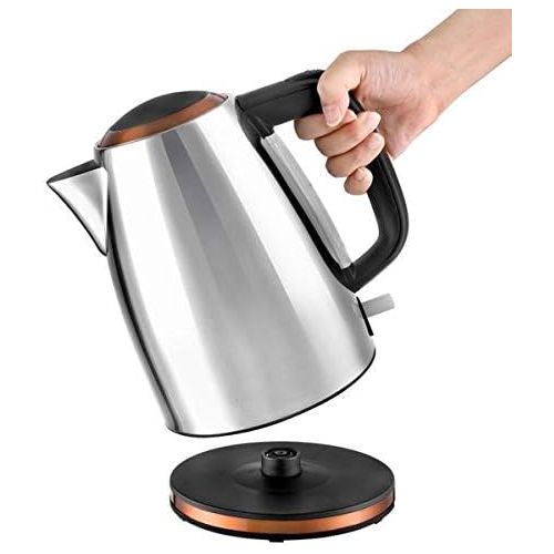  Kalorik Fruehstuecksset JK 1050 + TO 1050 + CM 1050 Wasserkocher, Toaster und Kaffeemaschine Edelstahl Copper Kupfer