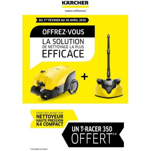  Besuchen Sie den Karcher-Store Karcher 1.637-310.0 K 4 Compact Hochdruckreiniger, 1800 W, 230 V, Schwarz, Gelb