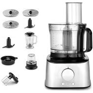 Besuchen Sie den Kenwood-Store Kenwood MultiPro Compact Kuechenmaschine, 800 W, 1,2 Liter, Metall, 2 Geschwindigkeiten, silberfarben