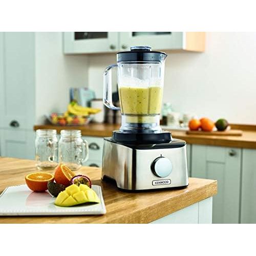  Besuchen Sie den Kenwood-Store Kenwood MultiPro Compact Kuechenmaschine, 800 W, 1,2 Liter, Metall, 2 Geschwindigkeiten, silberfarben