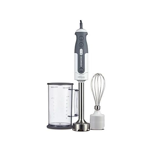  De´Longhi Kenwood HDP302WH Stabmixer | Puerierstab mit 800 W Leistung | Triblade 3-Fluegel-Messer fuer schnelleres Puerieren | Inkl. Schneebesen und Mixbecher | Ideal fuer Suppen und Smoothies