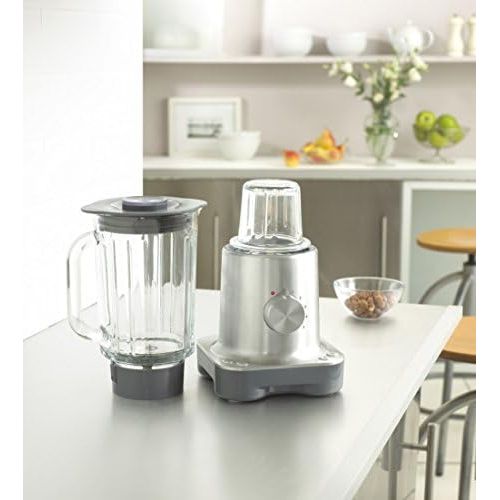  Kenwood BL770 Standmixer, 800 W, 1,6 l Glas-Mixbehalter, Multi-Muehlenaufsatz, silber