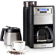 Besuchen Sie den Klarstein-Store Klarstein Aromatica II Duo Kaffeemaschine mit Mahlwerk - Filter-Kaffeemaschine, 1000 Watt, 1.25 Liter Glaskanne, 1.25 Liter Thermoskanne, Timer, inkl. Permanent- und Aktivkohle Fil