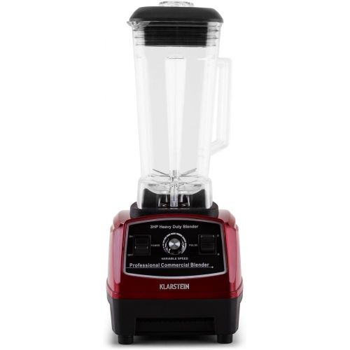  Besuchen Sie den Klarstein-Store Klarstein Herakles-2G Standmixer Power-Mixer Smoothie-Mixer (sehr leise, 1200 W Mixer, 32.000 U/min, 2 l Krug, BPA-frei) rot