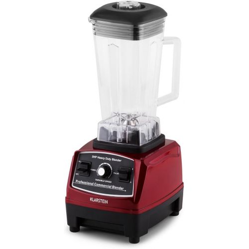  Besuchen Sie den Klarstein-Store Klarstein Herakles-2G Standmixer Power-Mixer Smoothie-Mixer (sehr leise, 1200 W Mixer, 32.000 U/min, 2 l Krug, BPA-frei) rot