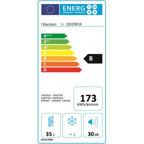  Besuchen Sie den Klarstein-Store Klarstein Weinkuehlschrank Vinamora Gastro Line (35 Liter, 12 Flaschen, LED-Beleuchtung, Energieklasse B, Temperatur: 11-18 ° C, 70 Watt, 5 Edelstahlboeden, LCD-Bildschirm, Touch Pan