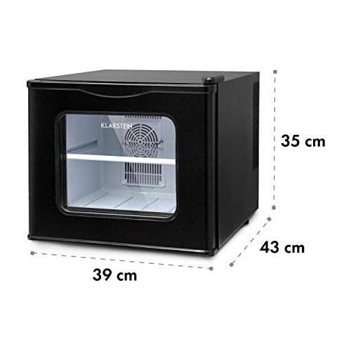  Besuchen Sie den Klarstein-Store Klarstein Winehouse Minibar - Weinkuehlschrank, Getrankekuehlschrank, 17L, 38 dB leise, 8 bis 18 °C Temperatur, 60W Nennleistung, doppelte Verglasung, Edelstahlgehause, freistehend,