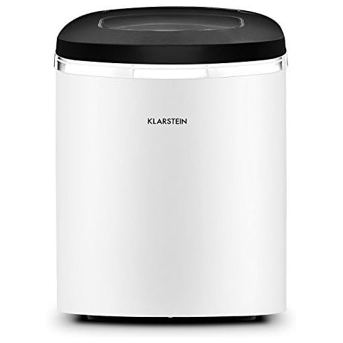  Klarstein Manhattan - Eismaschine, Eiswuerfelbereiter, Eiswuerfelmaschine, 10 kg / 24 h, 150 Watt, Zubereitung in 6-10 min, 2,2 Liter Wassertank, leiser Hochleistungskompressor, schw