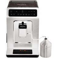 Krups EA891C Evidence Kaffeevollautomat (automatische Reinigung, 2-Tassen-Funktion, OLED-Display, 15 bar, Espresso-Kaffee-Maschine, Kaffeeautomat) chrome