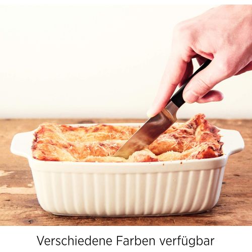  Besuchen Sie den MAESER-Store Maser 931487 Serie Kitchen Time, Auflaufform klein, rechteckig, ideal auch fuer Lasagne, als kleine Backform und Tiramisu-Form, kratz- und schnittfeste eckige Ofenform, 25,5 x 16 x