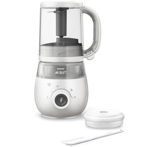 필립스 [아마존 핫딜]  [아마존핫딜]Philips Avent 4-in-1-Babynahrungszubereiter SCF883/01, Dampfgaren und Mixen, 4 Mahlzeiten, weiss