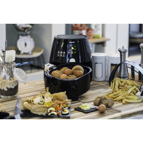 필립스 Besuchen Sie den Philips-Store Philips HD9236/20 Airfryer Heissluftfritteuse inklusive Grillpfanne