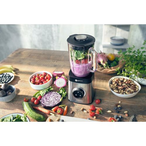 필립스 Besuchen Sie den Philips-Store Philips HR3660/55 Tragbares Gefass, 0,6 Liter, schwarz, transparent