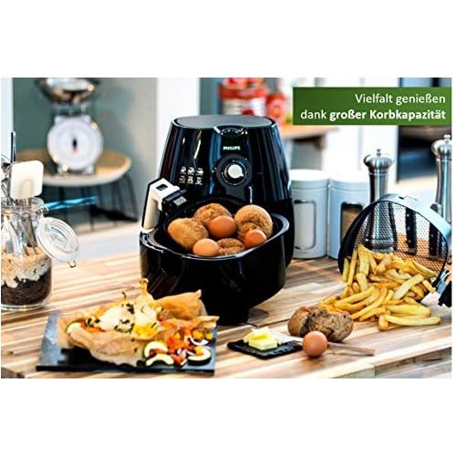 필립스 Philips HD9220/20 Airfryer - Das Original (Heissluftfritteuse, 1425 W, fuer 1-2 Personen, 800 g Kapazitat) schwarz