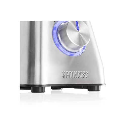  Besuchen Sie den Princess-Store Princess Standmixer (500 Watt) mit 1 Liter Fassungsvermoegen fuer Smoothies und Milchshakes - designvoll aus Edelstahl, 01.212070.01.001