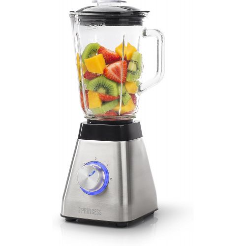  Besuchen Sie den Princess-Store Princess Standmixer (500 Watt) mit 1 Liter Fassungsvermoegen fuer Smoothies und Milchshakes - designvoll aus Edelstahl, 01.212070.01.001