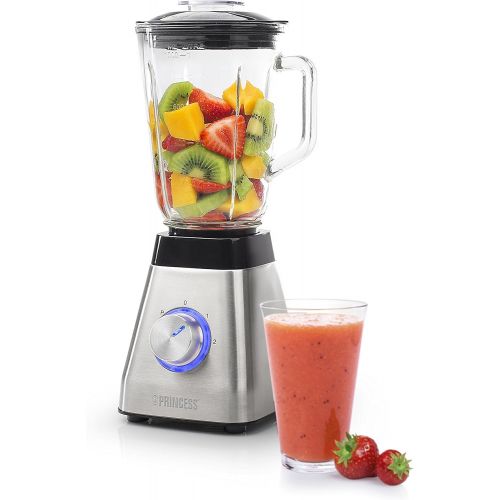  Besuchen Sie den Princess-Store Princess Standmixer (500 Watt) mit 1 Liter Fassungsvermoegen fuer Smoothies und Milchshakes - designvoll aus Edelstahl, 01.212070.01.001