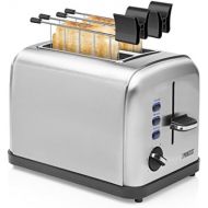 Besuchen Sie den Princess-Store Princess Edelstahl Toaster mit zwei Schlitze  herausnehmbares Kruemmelfach - Auftau-, Aufwarm- & Stoppfunktion , 142354