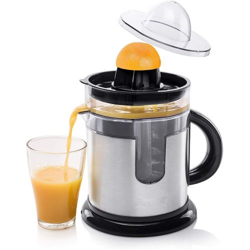  Besuchen Sie den Princess-Store Princess 201975 Duo Juicer  Innovativer Zusatzsaftbehalter  Edelstahlausfuehrung